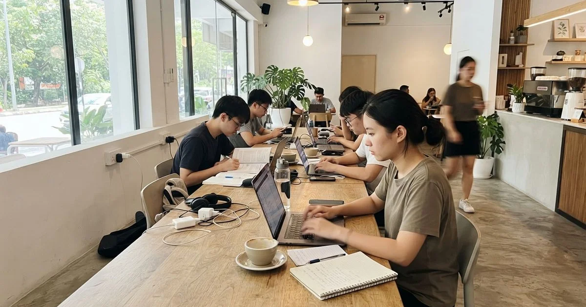 What to expect from a study or laptop-friendly cafe in Petaling Jaya
