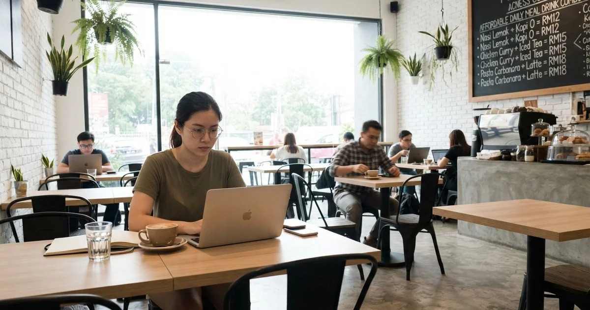 Budgeting for working from a cafe every week in Petaling Jaya